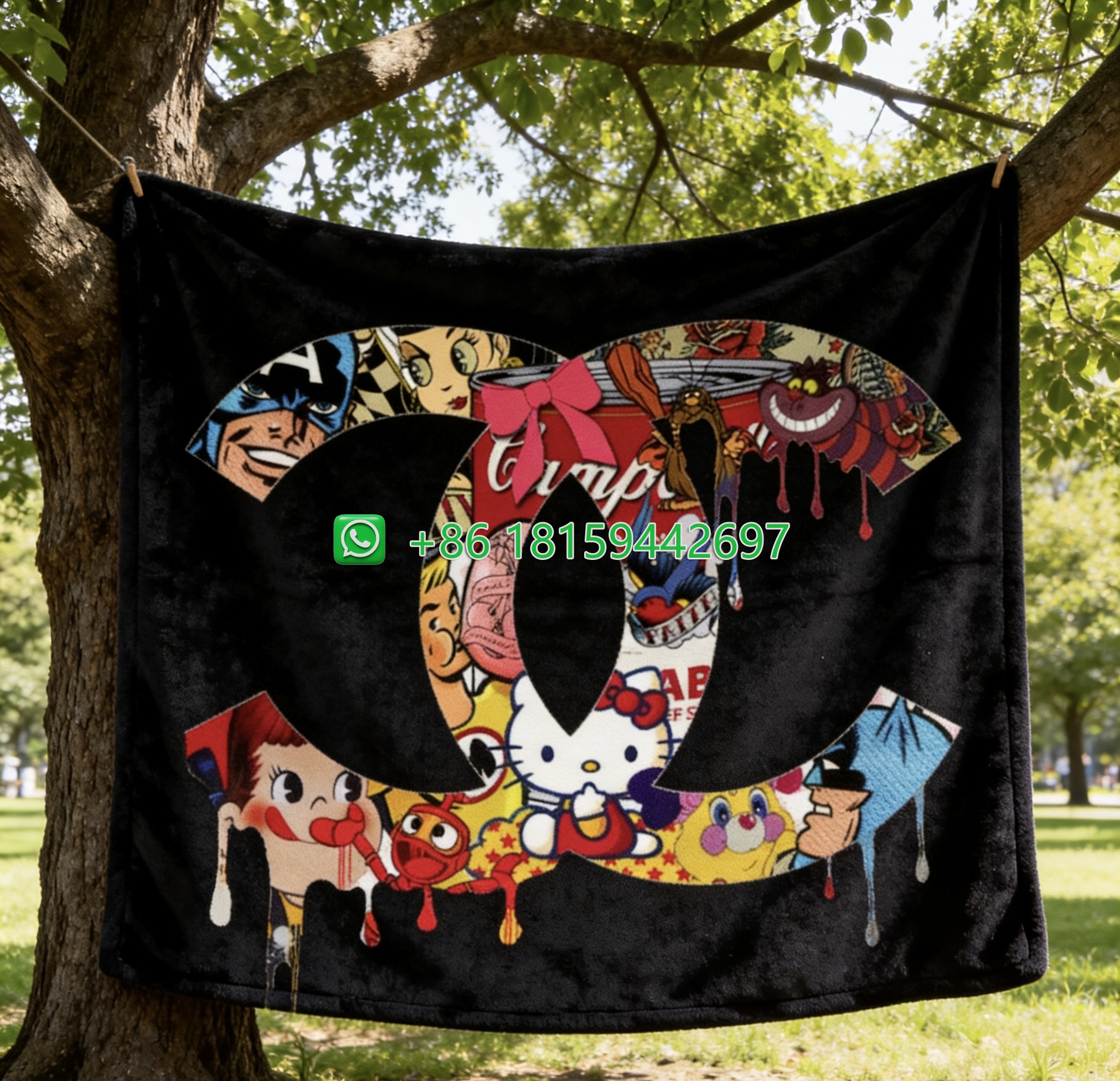 Chanel Throw Blankets
